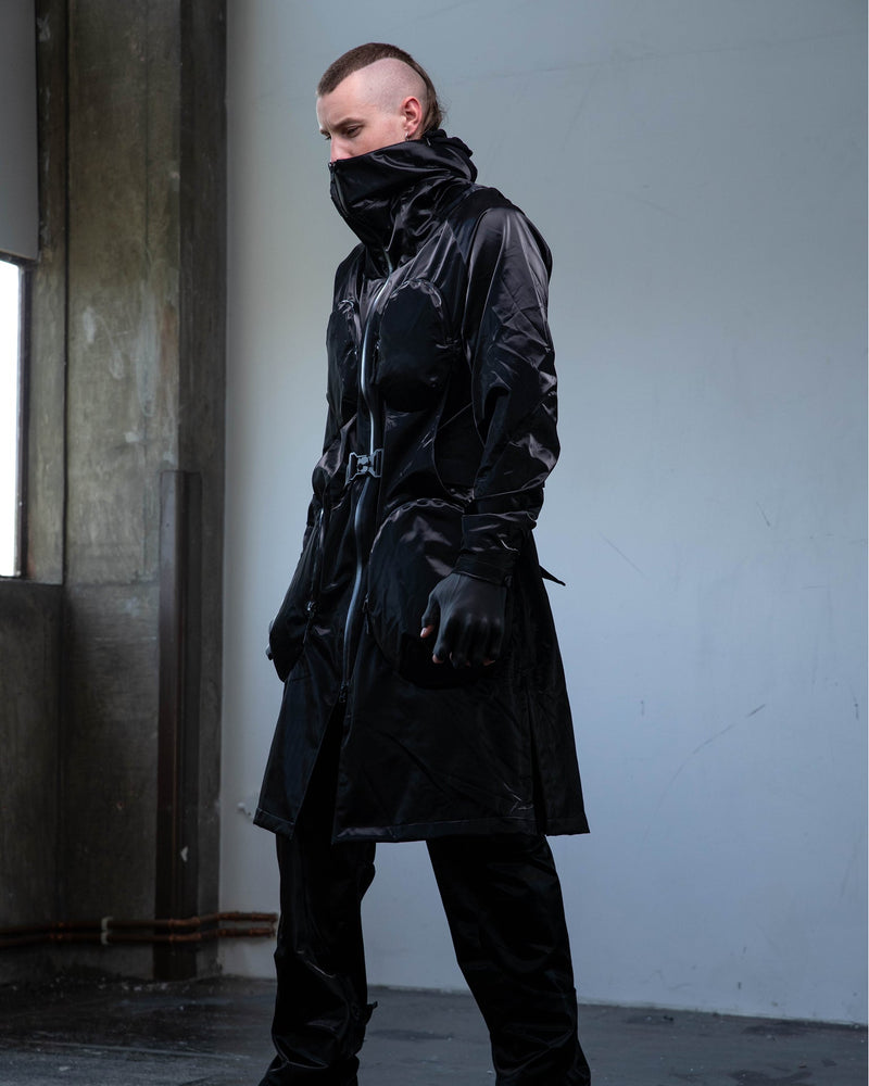 Phendrana Veiled Long Jacket - [Void Hypergloss®]