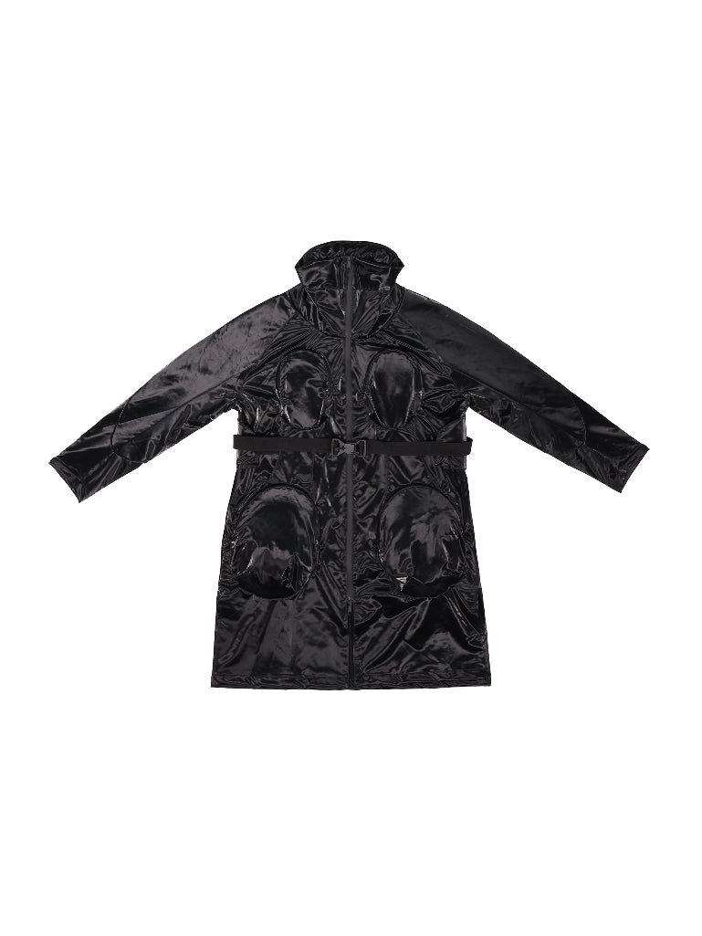 Phendrana Veiled Long Jacket - [Void Hypergloss®]